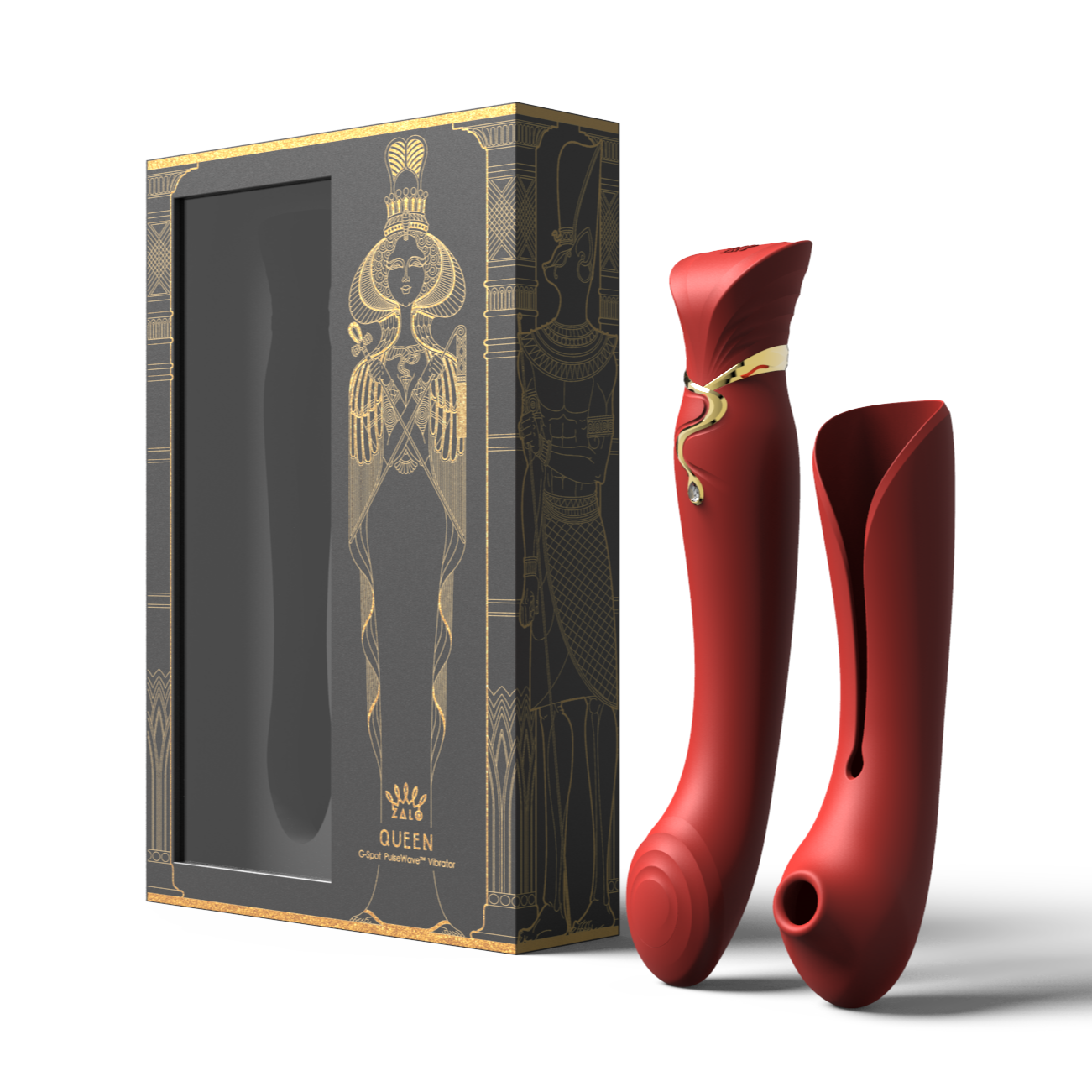 Queen Set G-spot PulseWave Vibrator with Suction Sleeve